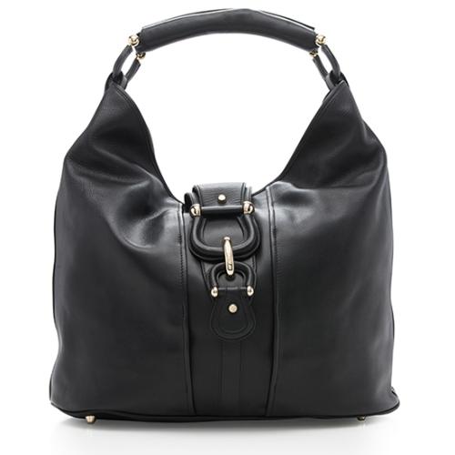 Burberry Leather Hillgate Hobo 