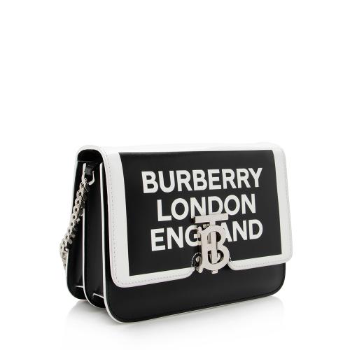 Burberry Leather Logo TB Shoulder Bag