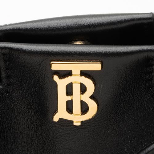 Burberry Leather Peony Drawstring Bucket Bag