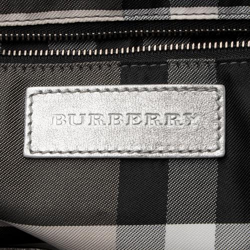 Burberry Metallic Patent Leather Winniford Satchel