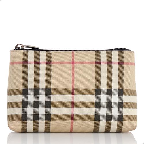 Burberry Nova Check Cosmetic Bag | [Brand: id=7, name=Burberry]  Small_Leather_Goods | Bag Borrow or Steal