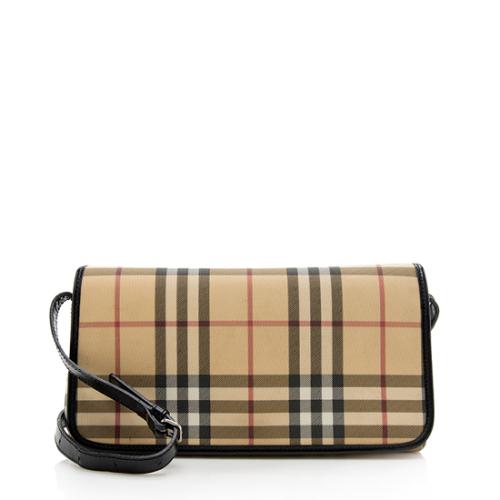 Burberry Nova Check Flap Shoulder Bag