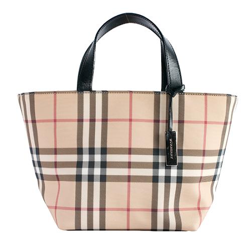 Burberry Nova Check Flower Pot Tote