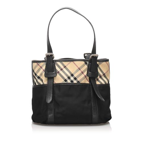 Burberry Nova Check Nylon Shoulder Bag