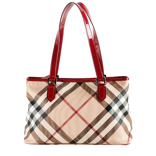 Burberry Nova Check 'Regent' Zipped Tote