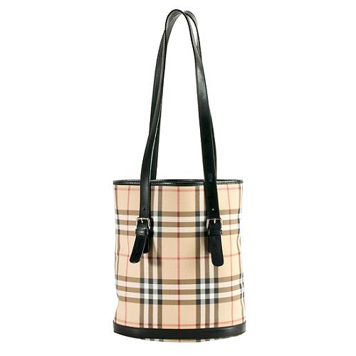 burberry nova check bucket bag