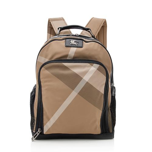 Burberry Nylon Check Backpack 