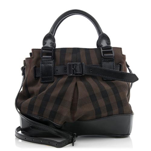 Burberry Overdyed House Check Satchel