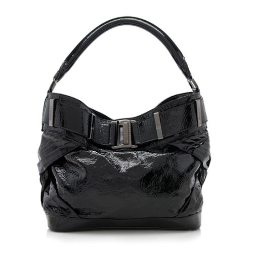 Burberry Patent Leather Healy Hobo