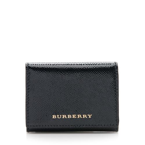 Burberry Patent Leather Lannister Wallet