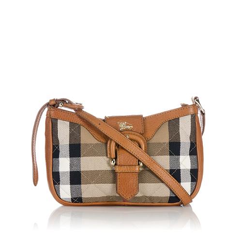 Burberry Quilted House Check Small Shoulder Bag