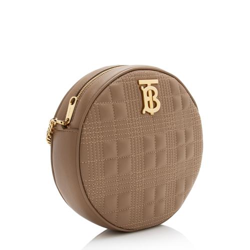Burberry Quilted Lambskin TB Louise Mini Crossbody Bag