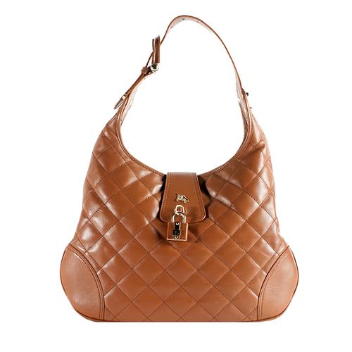 Burberry Quilted Leather 'Brooke' Hobo Handbag