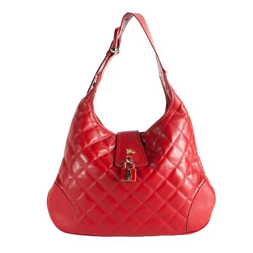 Burberry Quilted Leather Brooke Hobo