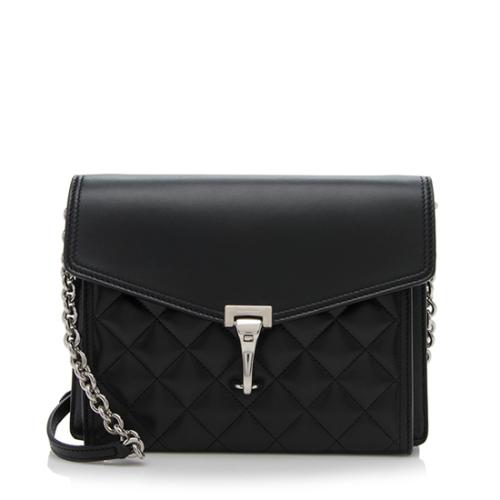Burberry Quilted Leather Macken Small Crossbody Bag
