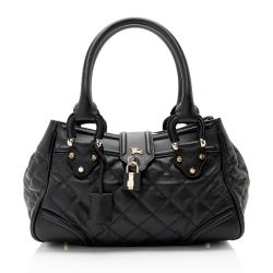 Burberry Quilted Leather Manor Satchel