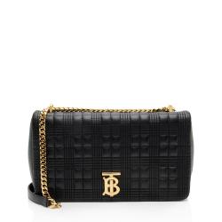 Burberry Quilted Leather TB Lola Chain Medium Shoulder Bag