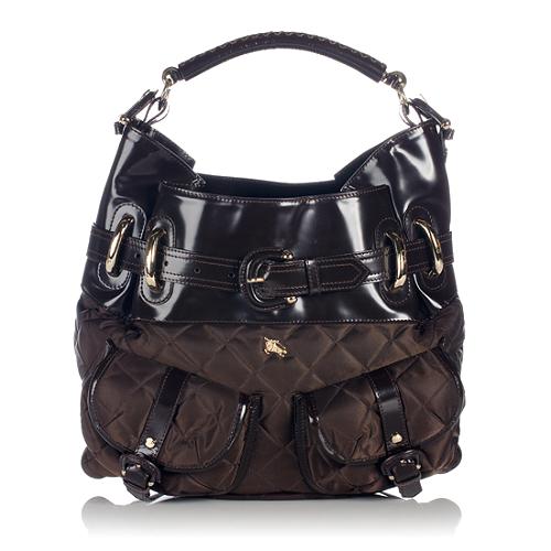 Burberry Quilted Nylon Bromley Shoulder Bag