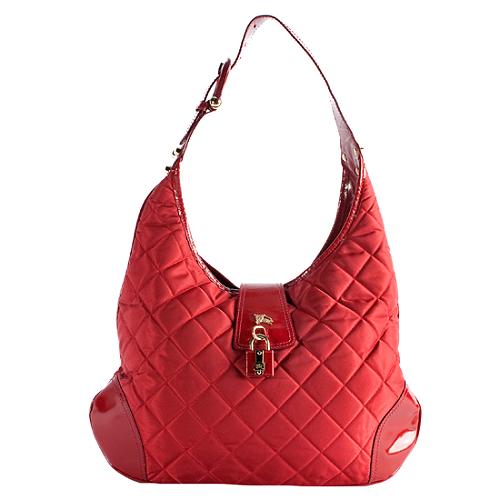 Burberry Quilted Nylon 'Brooke' Hobo Handbag | [Brand: id=7, name=Burberry]  Handbags | Bag Borrow or Steal