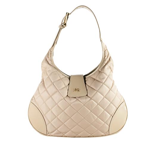 Burberry Quilted Nylon Brooke Hobo