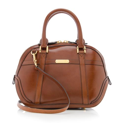 Burberry Sartorial Leather Orchard Small Satchel