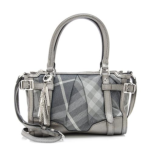 Burberry Shimmer Check Satchel