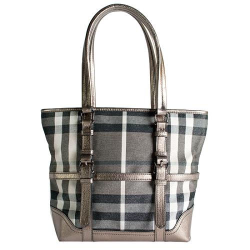 Burberry Shimmer Check Tote