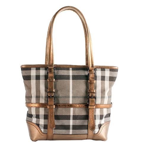 Burberry Shimmer Check Tote