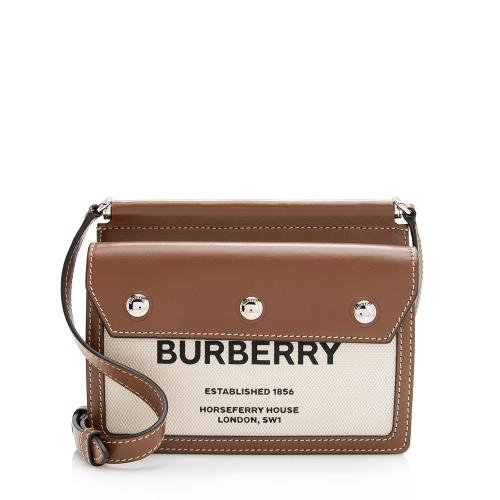 Burberry Smooth Calfskin Horseferry Print Title Mini Shoulder Bag