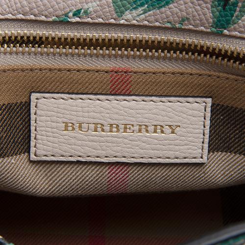 Burberry Soft Grain Leather Peony Rose Small Buckle Tote