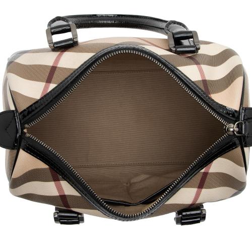 Burberry, Bags, Authentic Burberry Supernova Check Chester Bowling Bag  Black