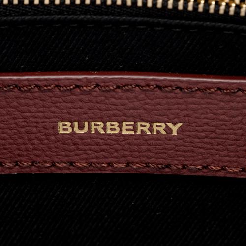 Burberry Vintage Check Leather Banner Medium Tote