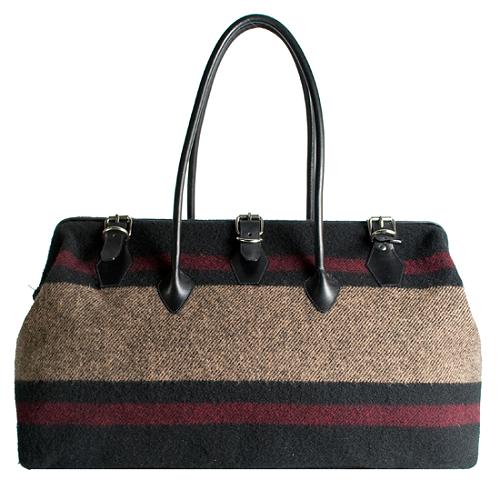 Burberry Wool Travel Duffle Bag