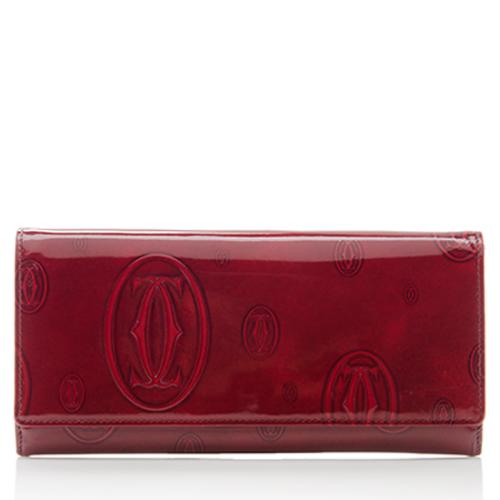Cartier Patent Leather Happy Birthday Wallet
