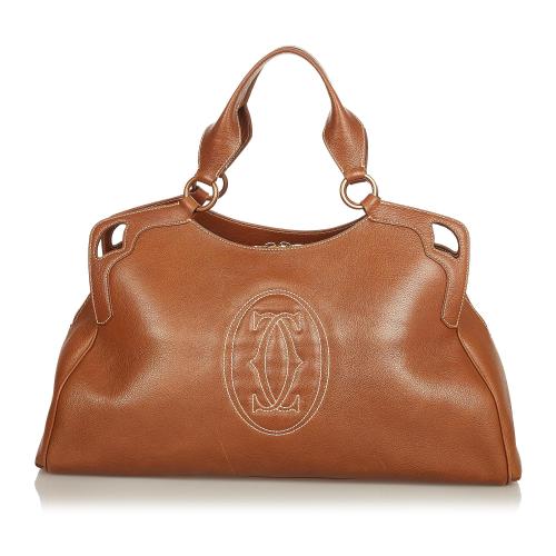 Cartier Marcello de Cartier Leather Tote Bag