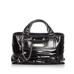 Celine Boogie Patent Leather Handbag