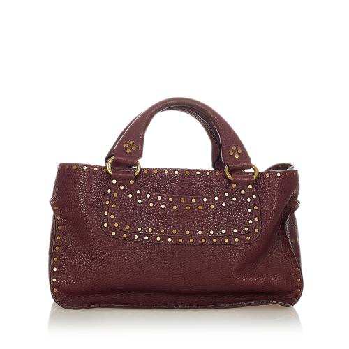 Celine Boogie Studded Leather Handbag