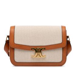 Celine Canvas Classique Triomphe Crossbody