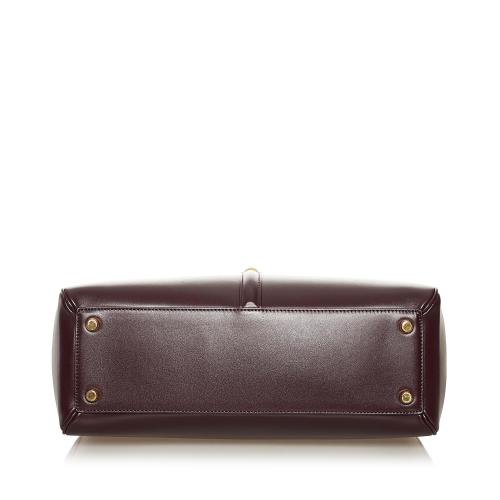 Celine Classique 16 Leather Satchel