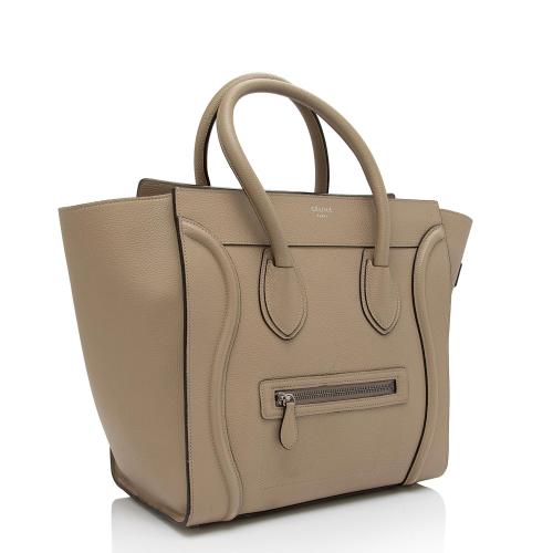 Celine Micro Luggage Tote in Brown, Women's