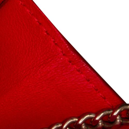 Celine Frame Leather Wallet on Chain