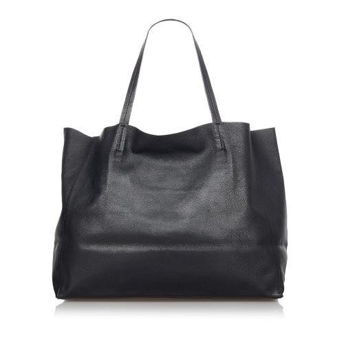 Celine Horizontal Cabas Leather Tote Bag