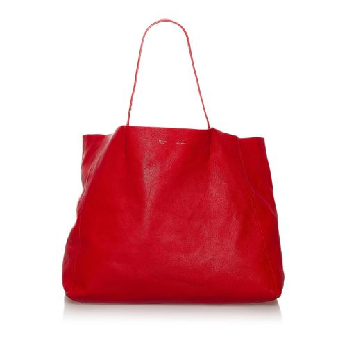 Celine Horizontal Cabas Leather Tote Bag