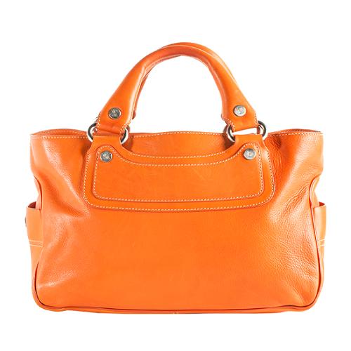 Celine Leather Boogie Bag Satchel Bag