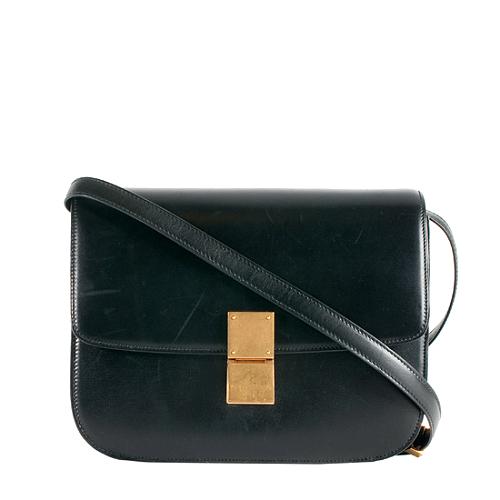 Celine Leather Classic Box Small Shoulder Bag