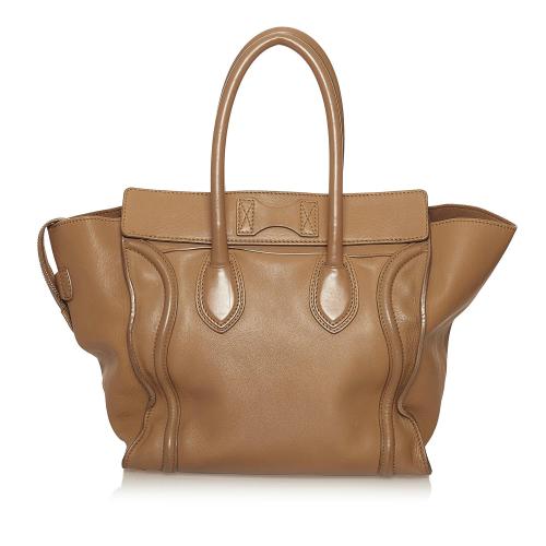 Celine Luggage Tote Leather Handbag