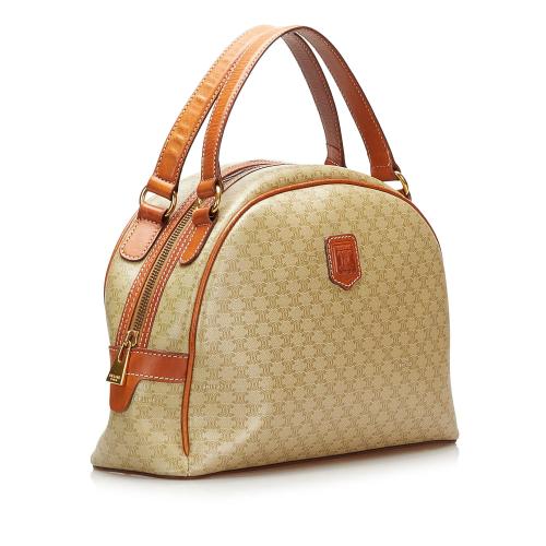 Celine Brown Vintage Macadam Dome Bag Celine