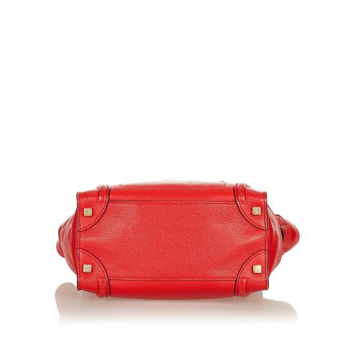 Celine Micro Luggage Leather Handbag