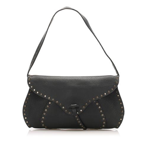 Celine Studded Leather Baguette