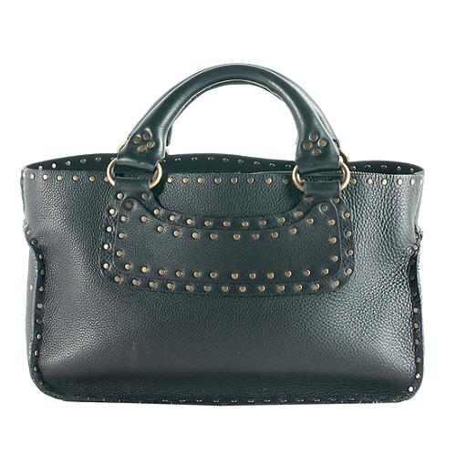 Celine Studded Leather Boogie Bag Satchel Handbag Celine